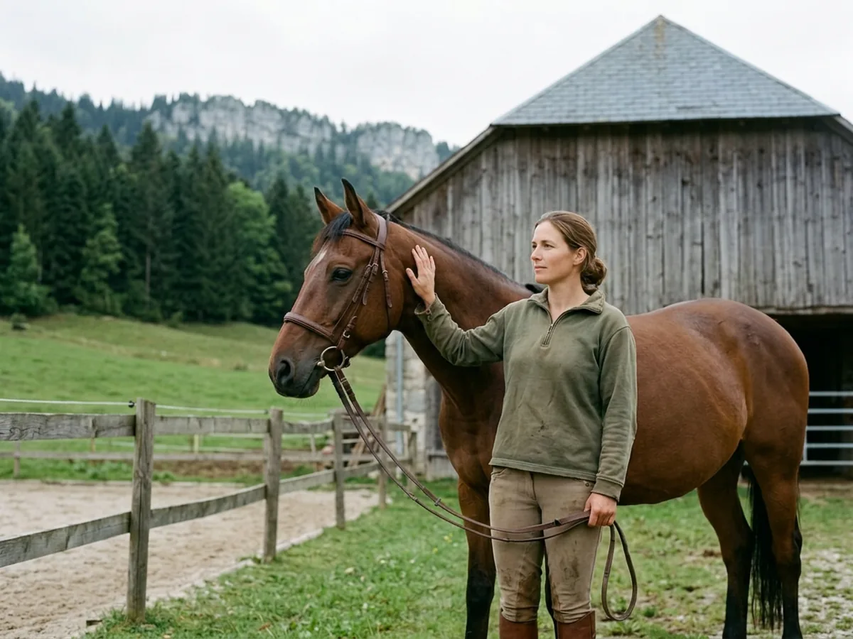 Cours d'équitation à Villarembert, Savoie