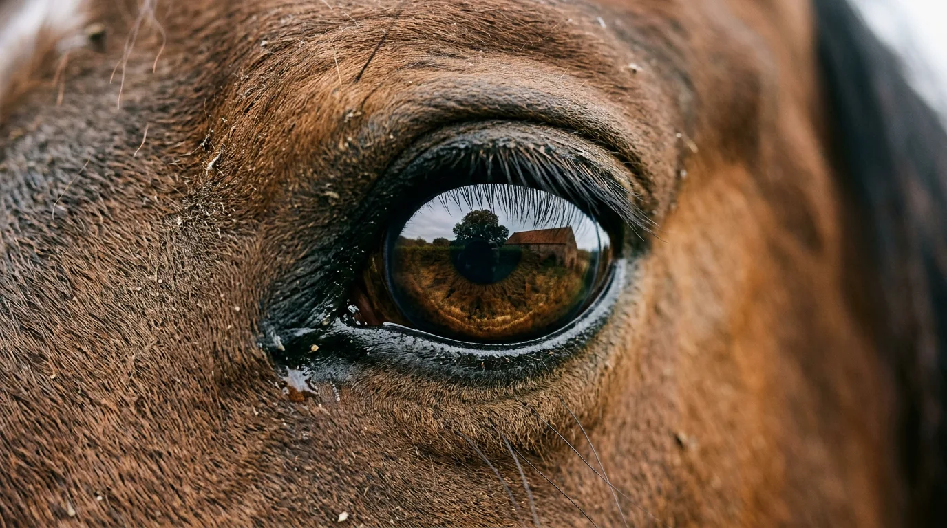 Un regard de cheval, Centre équestre du Corbier, Villarembert