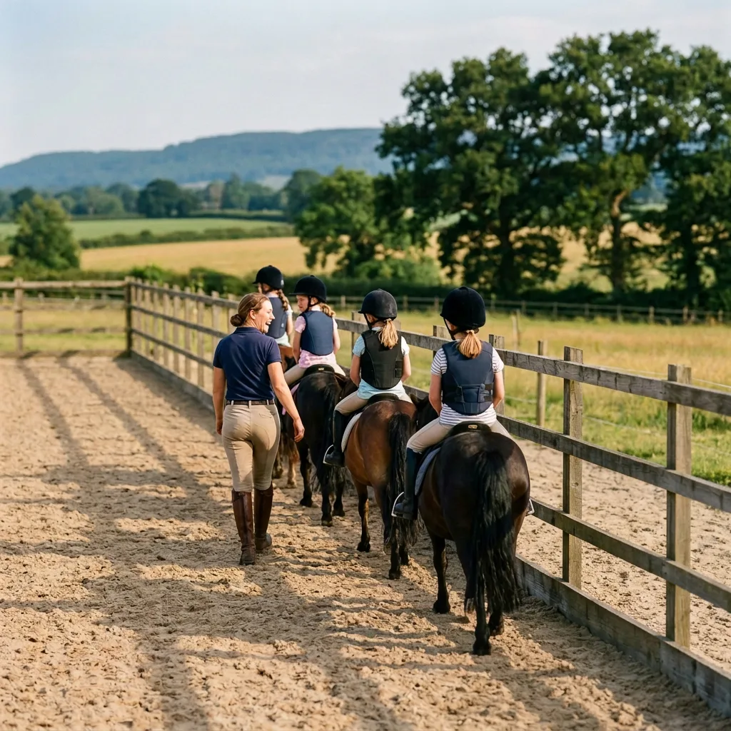 Cours de poney à Villarembert, Savoie